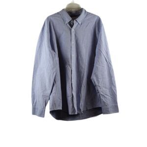 Amazon Essentials Blue Men's Dress Shirt Long Sleeve Button Down XXL 018